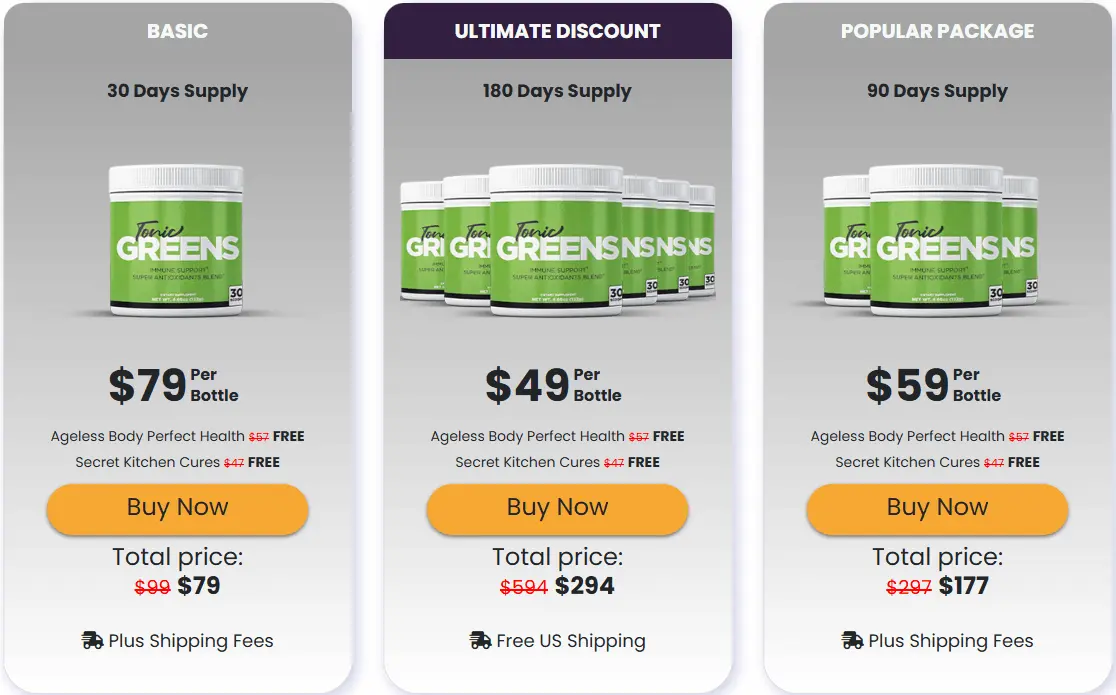 TonicGreens price
